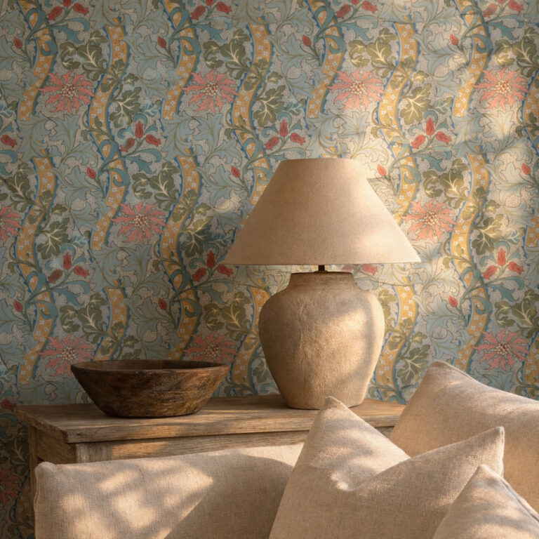 Обои Morris & Co — Cornflower — Rose/Woad — 217582