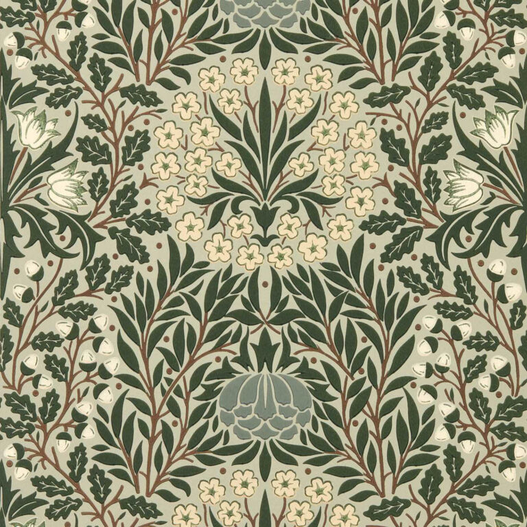 Обои Morris & Co — Daisy & Oak — Sage/Forest — 217585