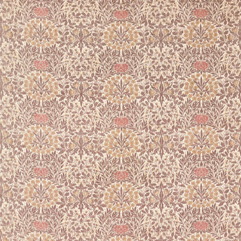 Ткань Morris & Co — Daisy & Oak Warp Print — Chestnut/Primrose — 237676