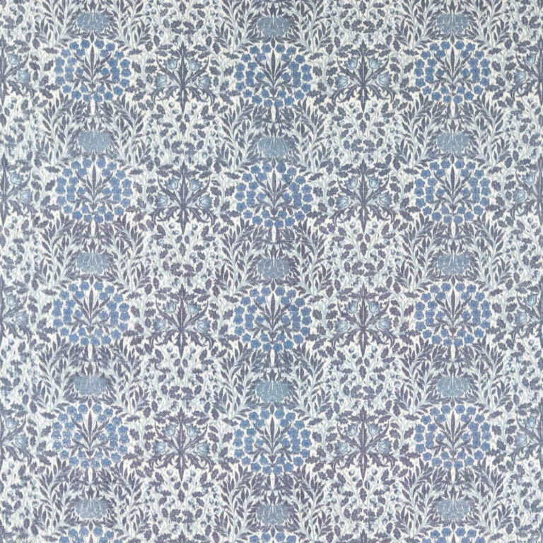 Ткань Morris & Co — Daisy & Oak Warp Print — Indigo — 237675