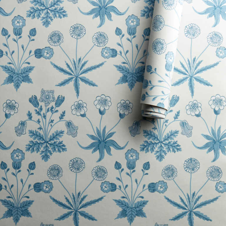 Обои Morris & Co — Daisy — Blue/Ivory — 212561