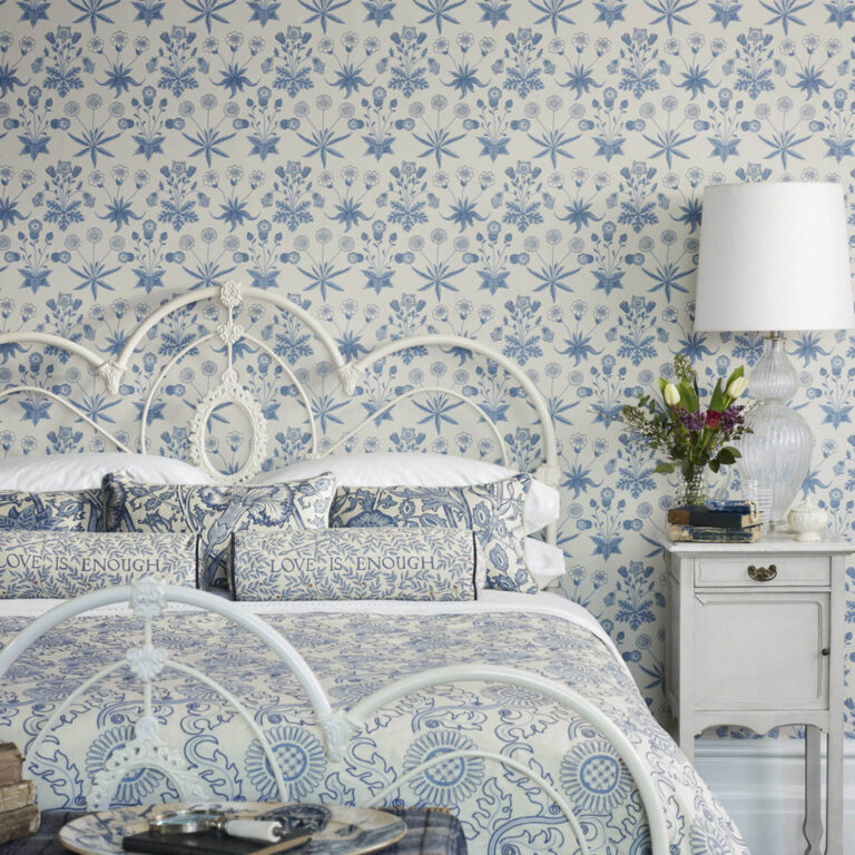 Обои Morris & Co — Daisy — Blue/Ivory — 212561