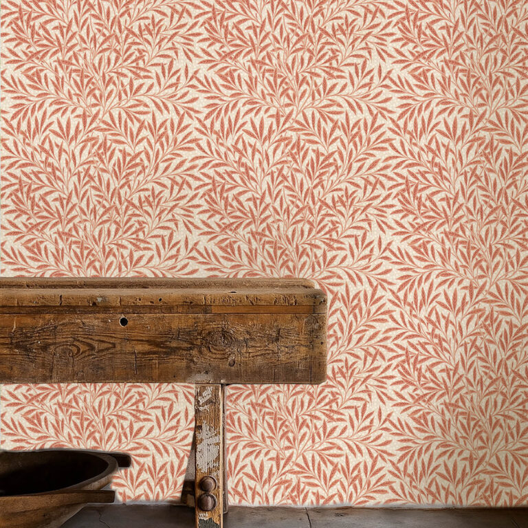 Обои Morris & Co — Emerys Willow — Chrysanthemum Pink — 217186