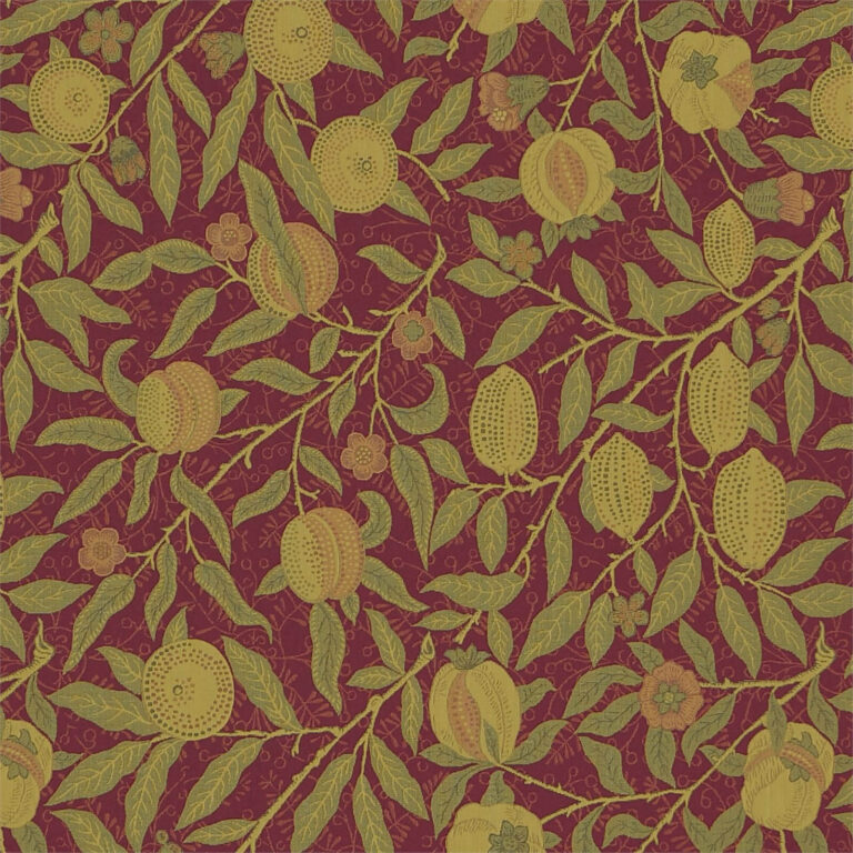 Ткань Morris & Co — Fruit Weave — Crimson/Thyme — 230287