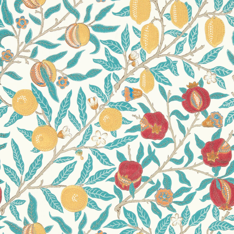 Обои Morris & Co — Fruit — Green Indigo/Madder — 217085