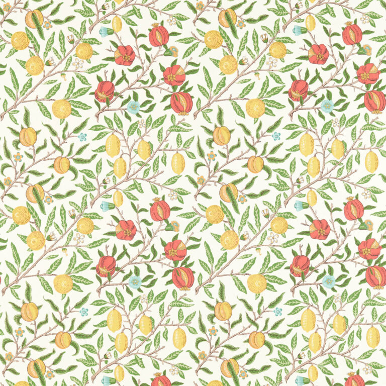 Ткань Morris & Co — Fruit — Leaf Green/Madder — 226907