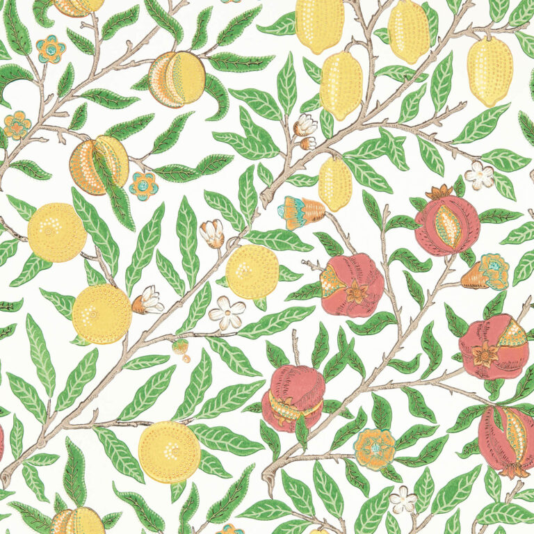 Обои Morris & Co — Fruit — Leaf Green/Madder — 217086