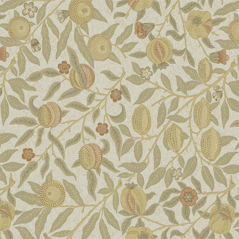 Ткань Morris & Co — Fruit Weave — Parchment/Bayleaf — 230285