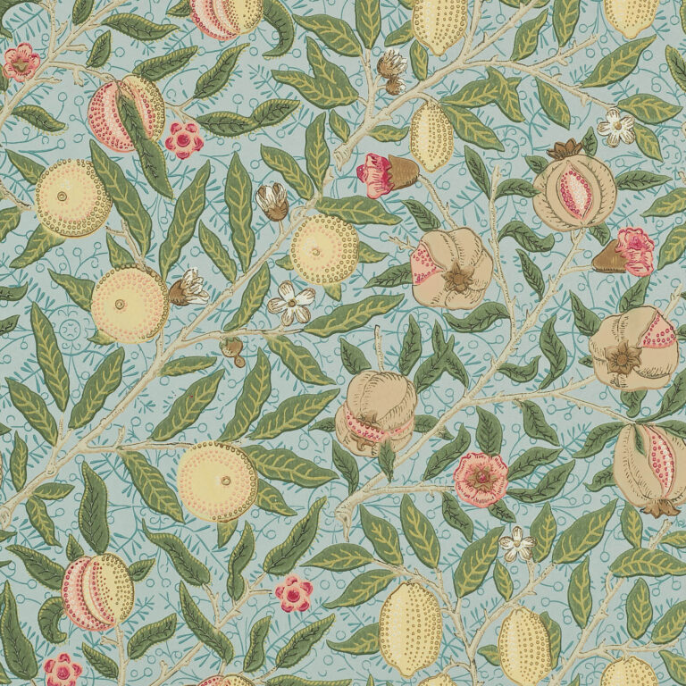 Обои Morris & Co — Fruit — Slate/Thyme — 210396