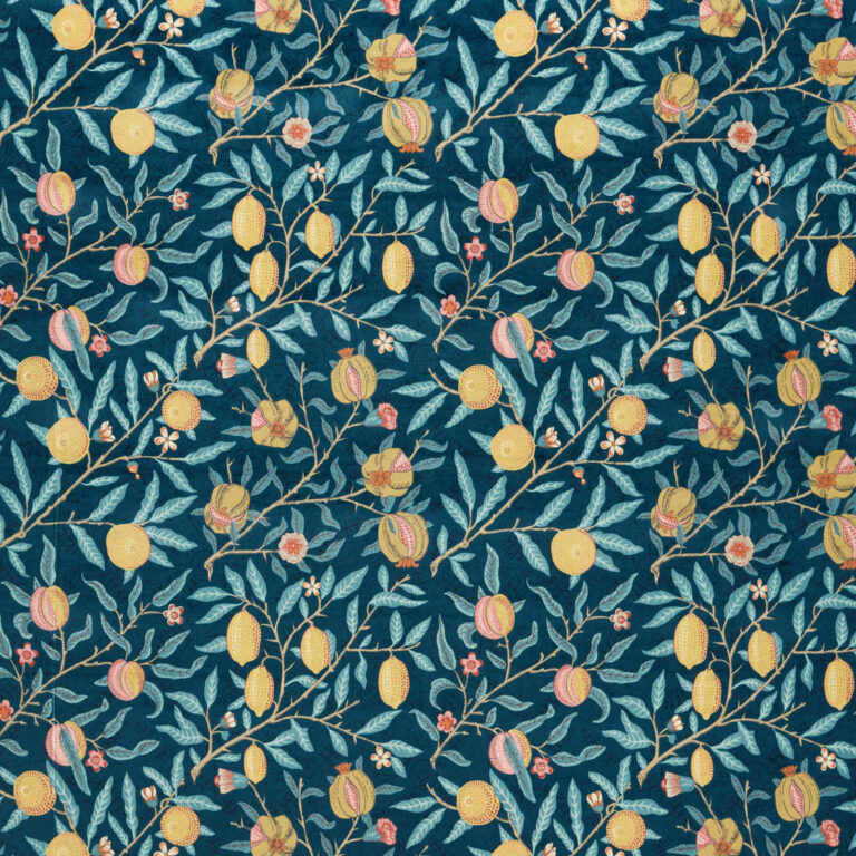 Ткань Morris & Co — Fruit Velvet — Indigo/Slate — 236924