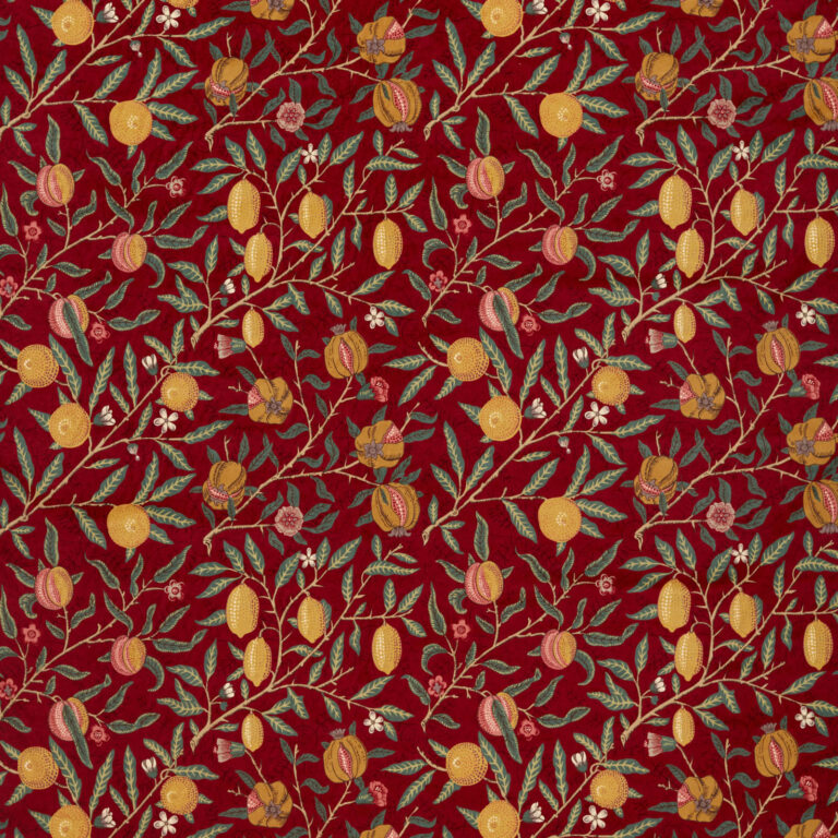 Ткань Morris & Co — Fruit Velvet — Madder/Bayleaf — 236925