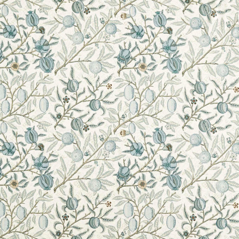 Ткань Morris & Co — Fruit Wide Width — Mineral Blue — 227292