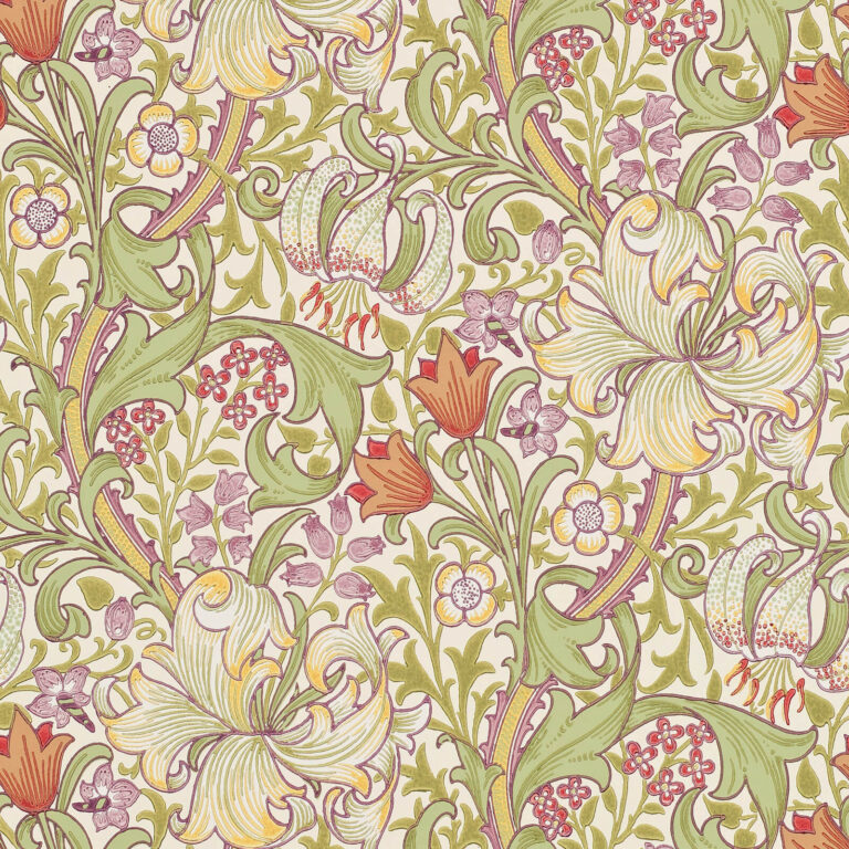 Обои Morris & Co — Golden Lily — Olive/Russet — 210399