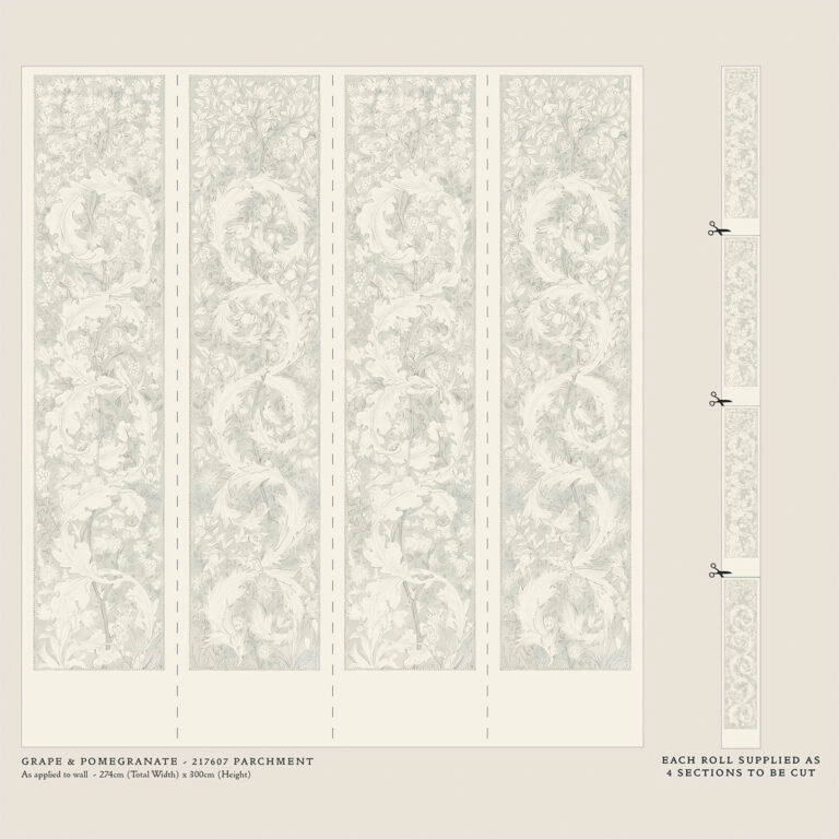 Обои Morris & Co — Grape & Pomegranate — Parchment — 217607