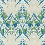 Обои Morris & Co — Helena — Indigo/Forest — 217360