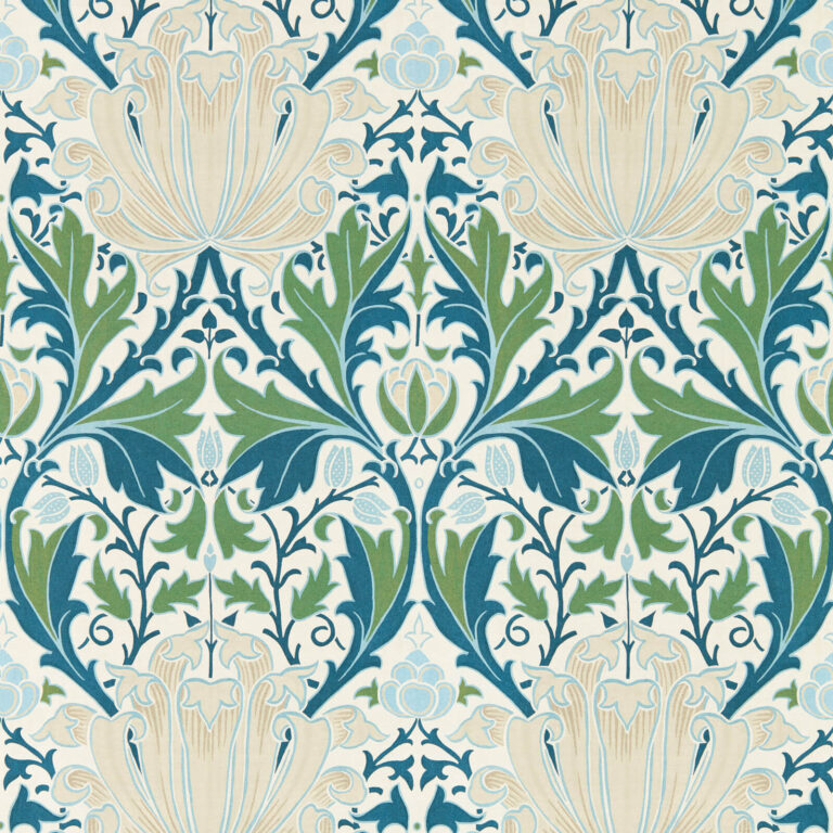 Обои Morris & Co — Helena — Indigo/Forest — 217360