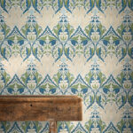 Обои Morris & Co — Helena — Indigo/Forest — 217360