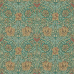 Обои Morris & Co — Honeysuckle & Tulip — Emerald/Russet — 214704