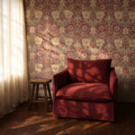 Обои Morris & Co — Honeysuckle & Tulip — Red/Gold — 214700