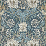 Обои Morris & Co — Honeysuckle & Tulip — Woad/Thyme — 217371
