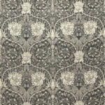 Ткань Morris & Co — Honeysuckle & Tulip Velvet — Black Walnut/Stone — 236938