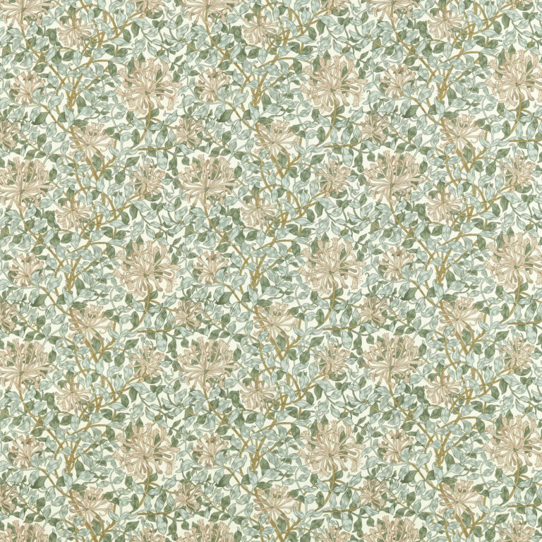 Ткань Morris & Co — Honeysuckle Outdoor — Sage/Clay — 227122