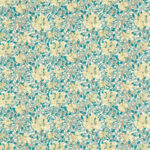 Ткань Morris & Co — Honeysuckle Outdoor — Teal/Soft Lemon — 227123