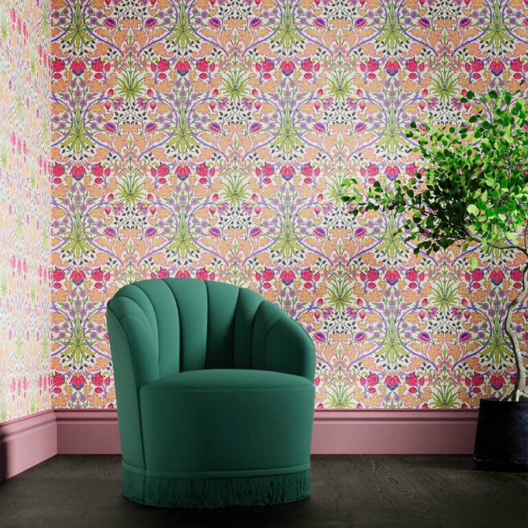Обои Morris & Co — Hyacinth — Cosmo Pink — 510008