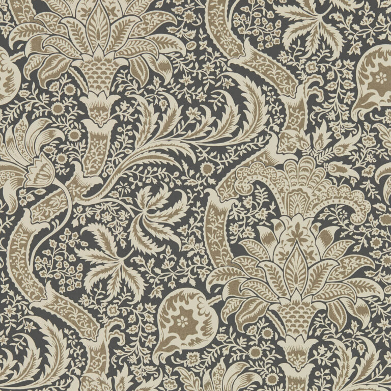 Обои Morris & Co — Indian — Charcoal/Nickel — 216445