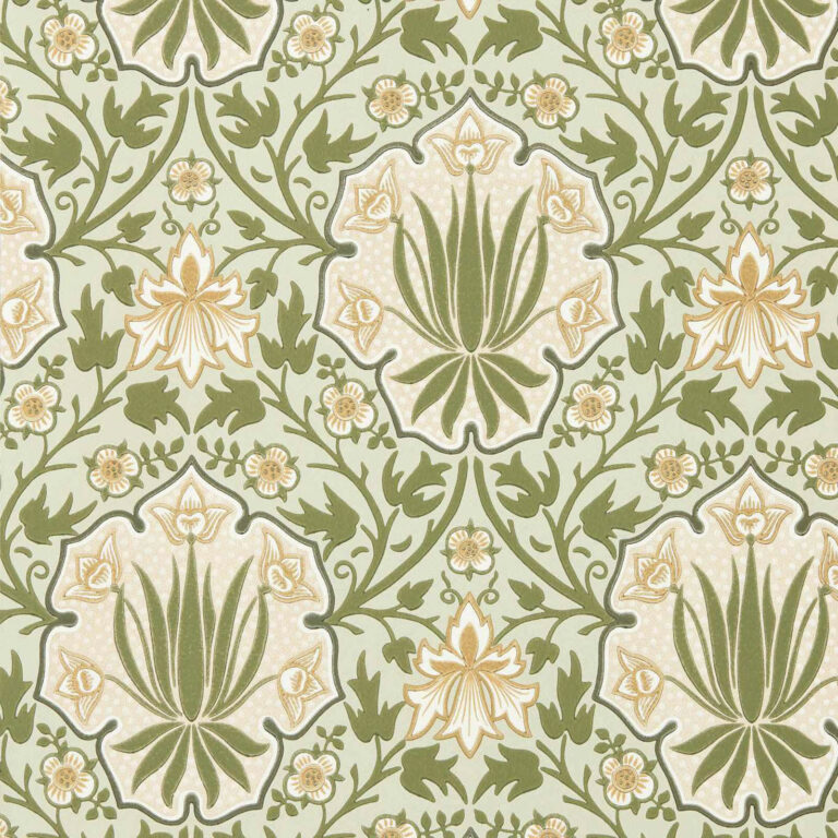 Обои Morris & Co — Iris & Rose — Bayleaf/Weld — 217567
