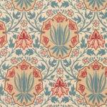 Обои Morris & Co — Iris & Rose — Indigo/Crimson — 217566