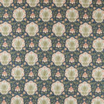 Ткань Morris & Co — Iris & Rose — Indigo/Thyme — 227375