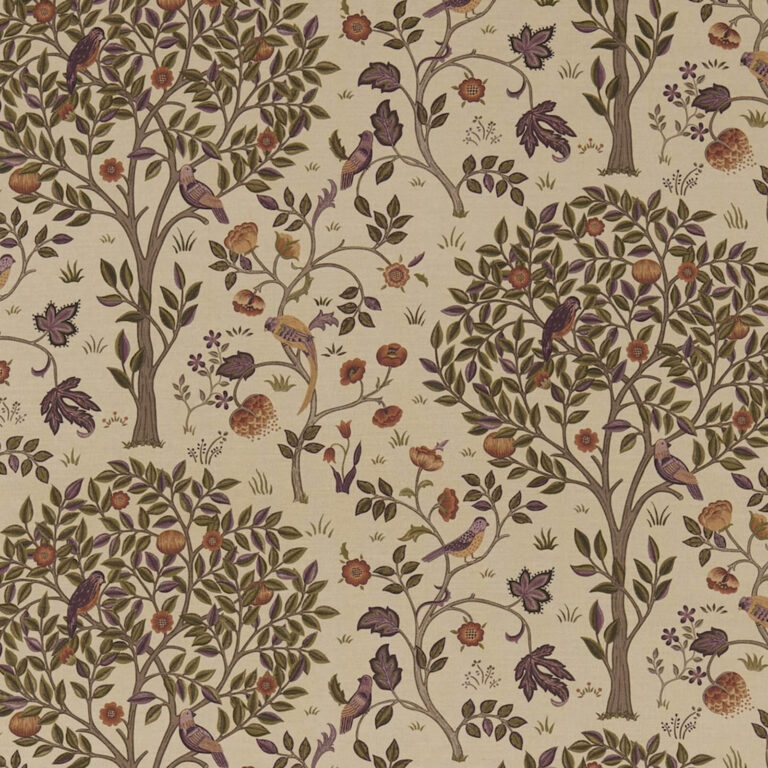 Ткань Morris & Co — Kelmscott Tree — Mulberry/Russet — 220326