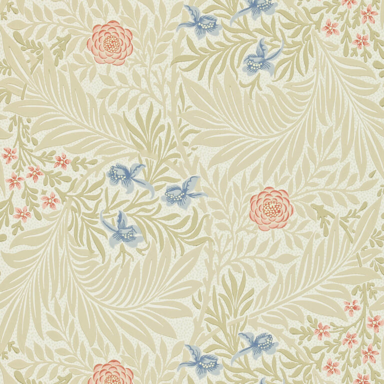 Обои Morris & Co — Larkspur — Manilla/Old Rose — 212557