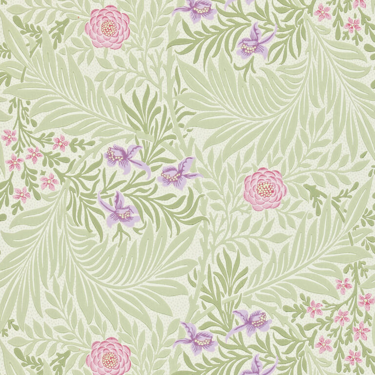 Обои Morris & Co — Larkspur — Olive/Lilac — 212555