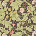 Обои Morris & Co — Leicester — Chocolate/Olive — 212542