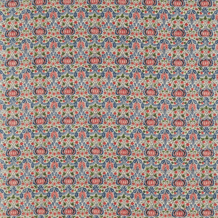 Ткань Morris & Co — Little Chintz — Indigo/Carmine — 226407