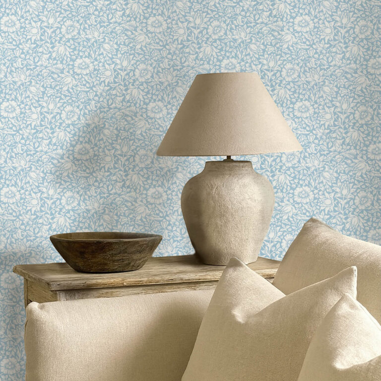 Обои Morris & Co — Mallow — Powder Blue — 217071
