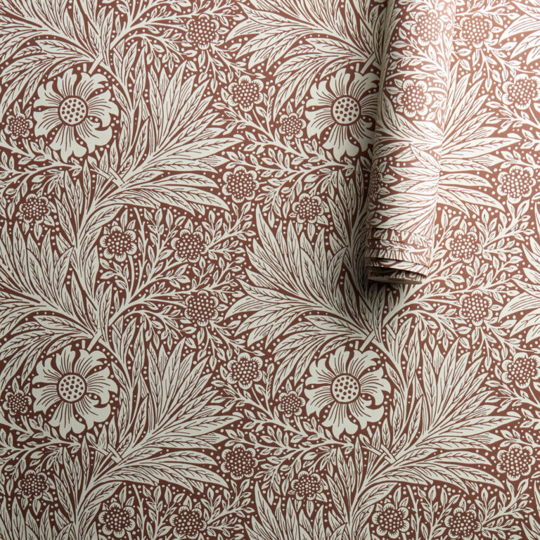 Обои Morris & Co — Marigold — Chocolate/Cream — 216955