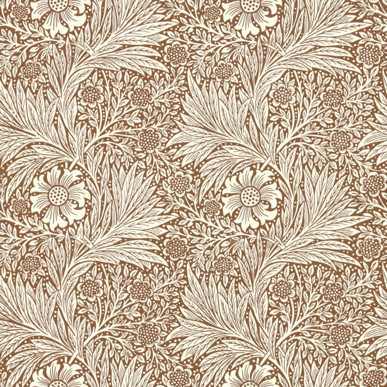 Обои Morris & Co — Marigold — Chocolate/Cream — 216955