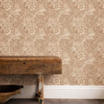 Обои Morris & Co — Marigold — Chocolate/Cream — 216955