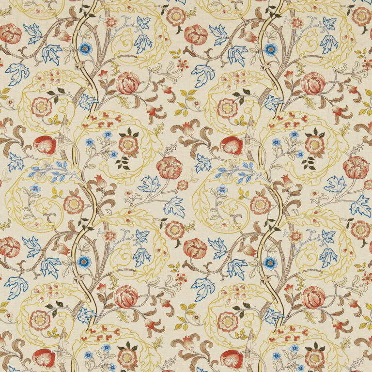Ткань Morris & Co — Mary Isobel Embroidery — Russet/Olive — 230340