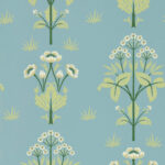 Обои Morris & Co — Meadow Sweet — Mineral Blue — 217367