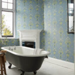 Обои Morris & Co — Meadow Sweet — Mineral Blue — 217367