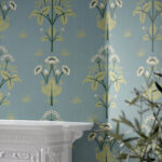 Обои Morris & Co — Meadow Sweet — Mineral Blue — 217367