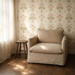 Обои Morris & Co — Meadow Sweet — Rose/Olive — 210347