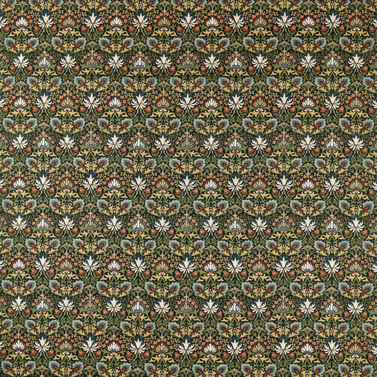 Ткань Morris & Co — Meda Iris — Forest/Russet — 227367