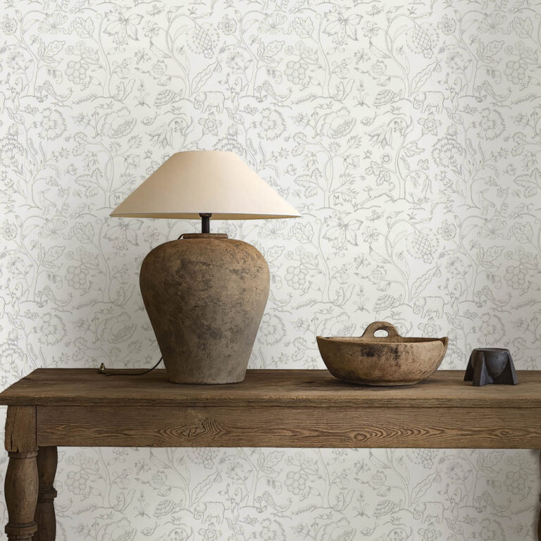 Обои Morris & Co — Middlemore — Chalk Charcoal — 216693