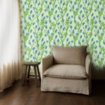 Обои Morris & Co — Monkshood — Cobalt/Goblin Green — 217343