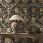 Обои Morris & Co — Montreal — Charcoal/Bronze — 216431